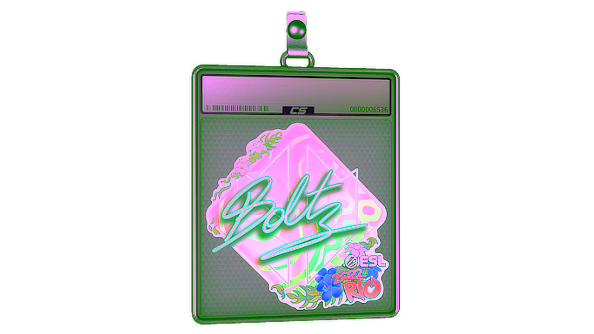 Display for Sticker Slab | boltz (Holo) | Rio 2022