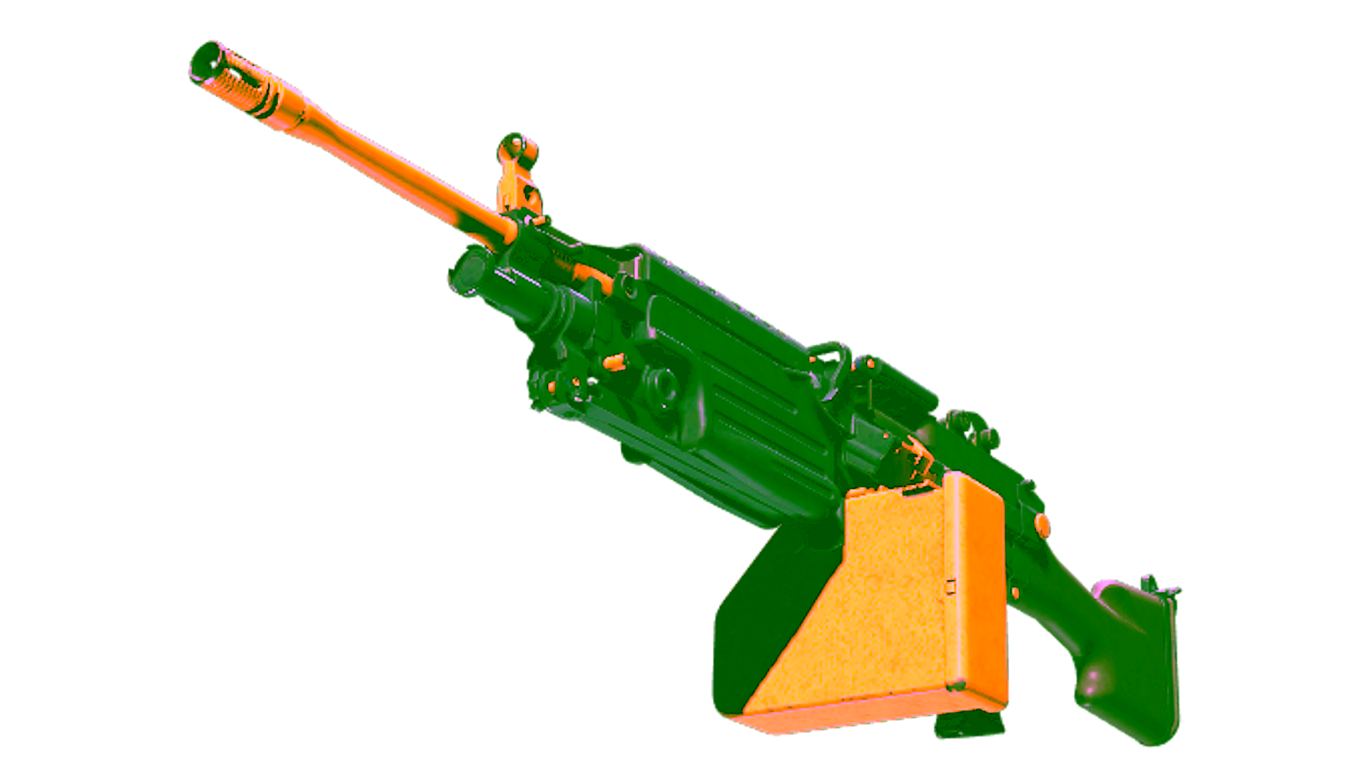 Display for Souvenir M249 | Impact Drill (Well-Worn)