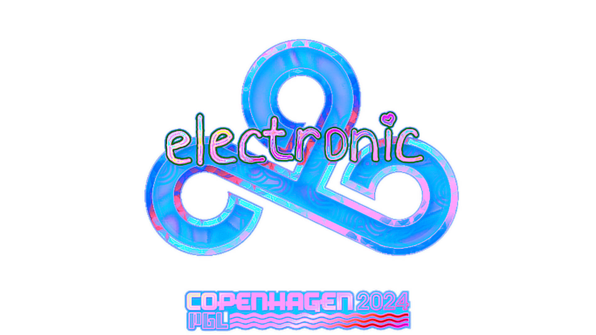 Display for Sticker | electronic (Holo) | Copenhagen 2024