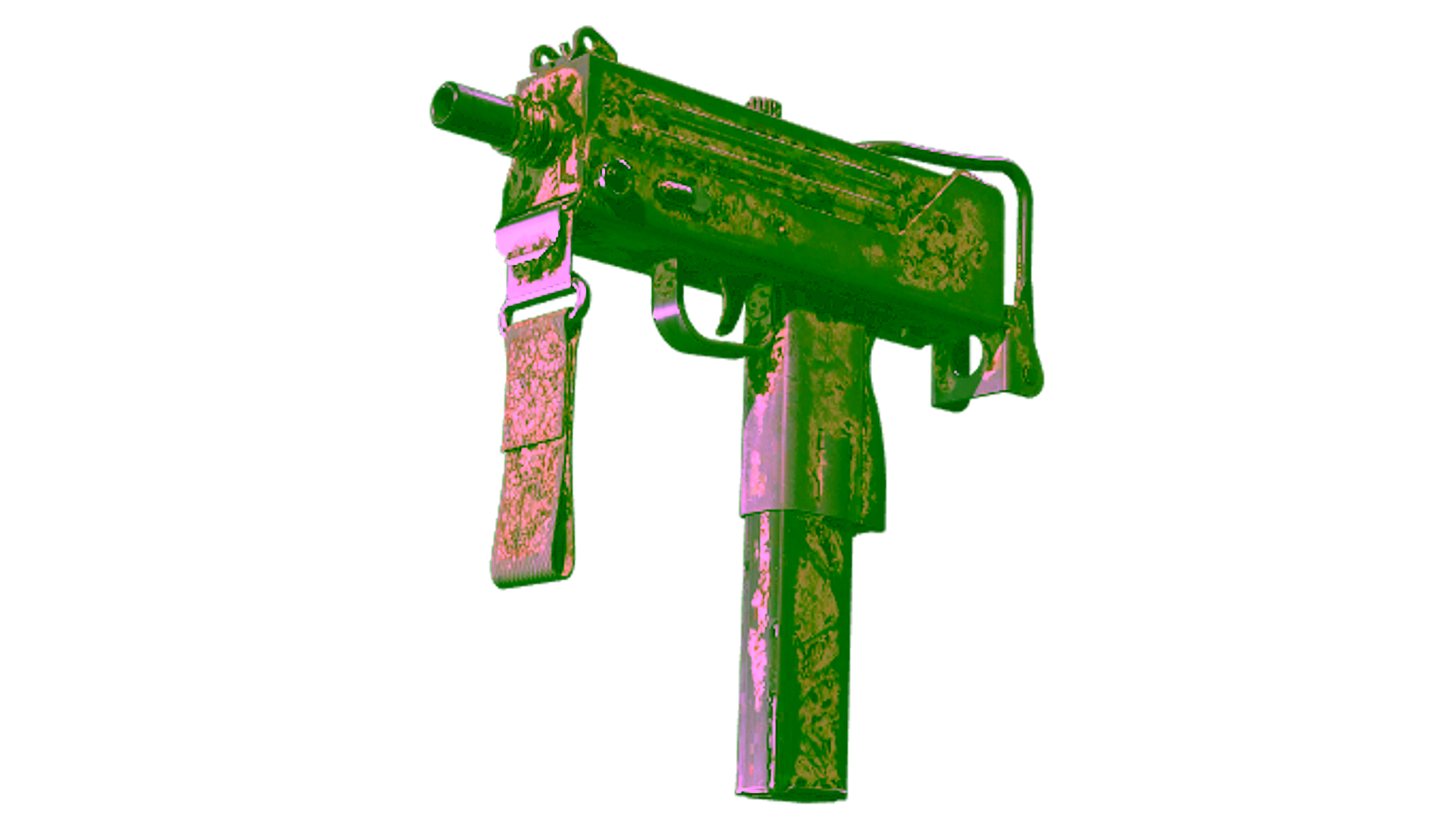 Display for MAC-10 | Sienna Damask (Battle-Scarred)