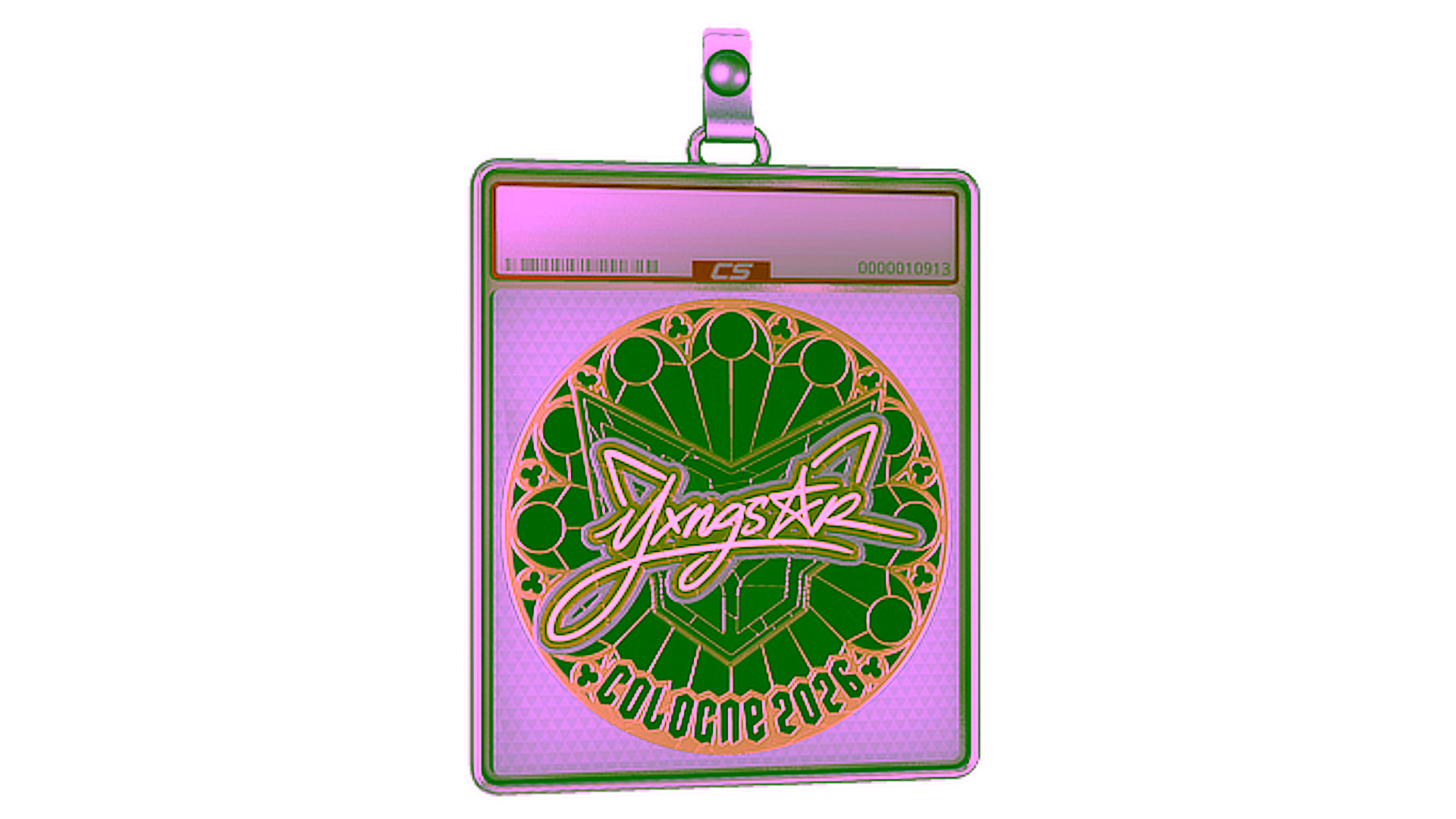 Display for Sticker Slab | yxngstxr (Gold) | Cologne 2026