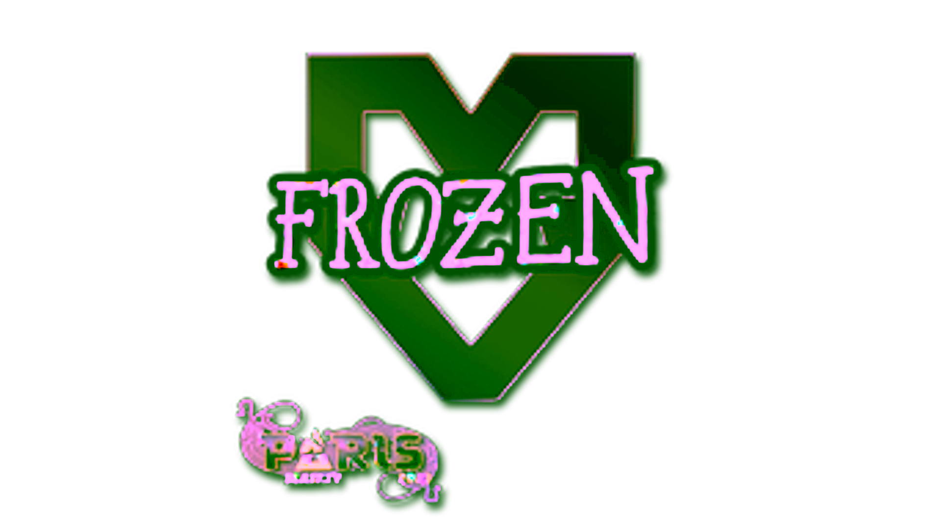 Display for Sticker | frozen (Glitter) | Paris 2023