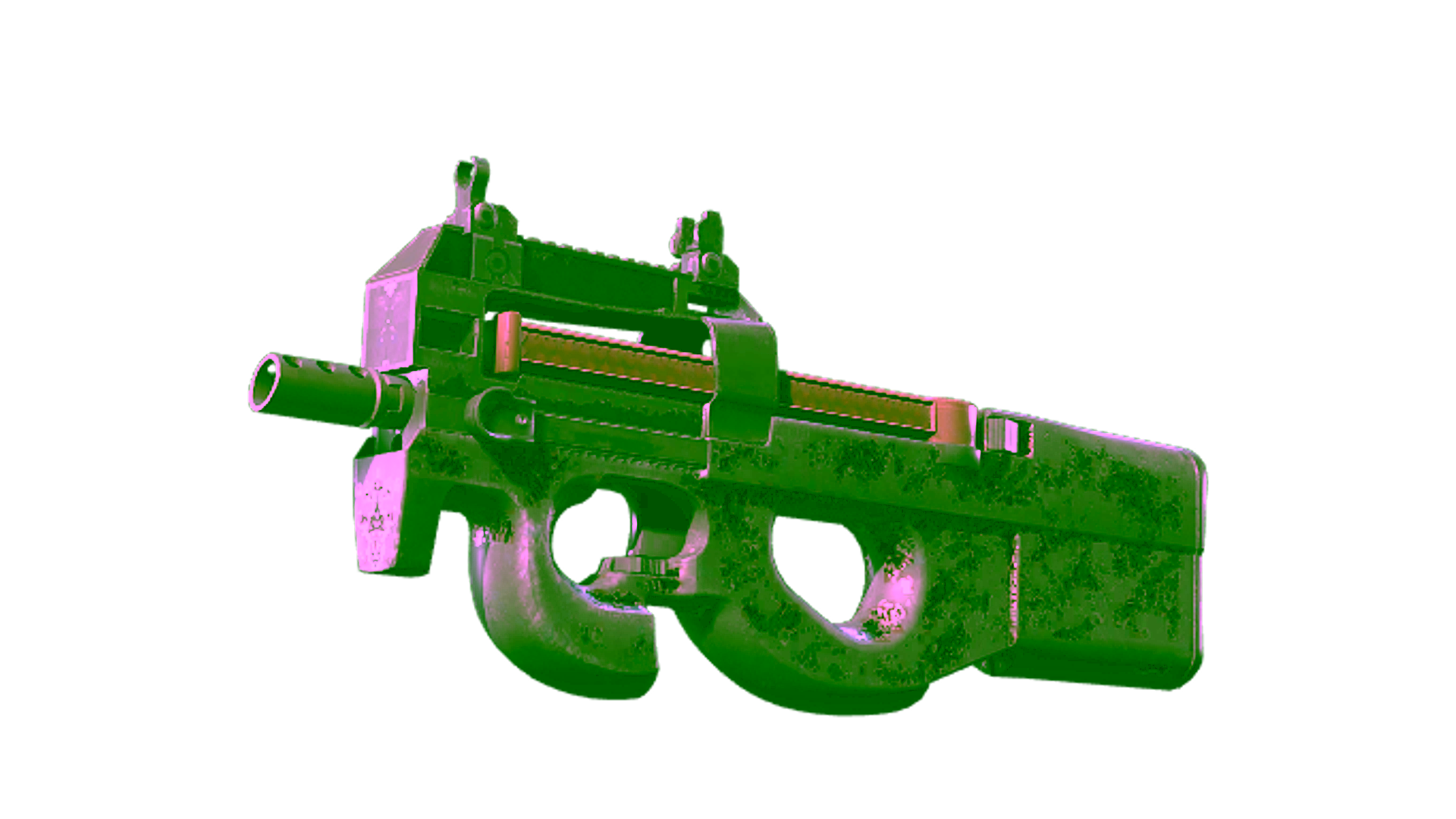 Display for Souvenir P90 | Baroque Red (Battle-Scarred)