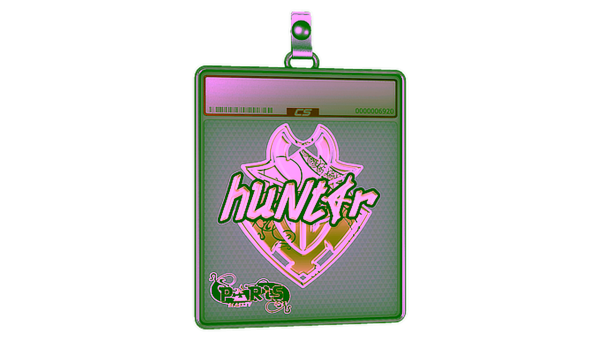 Affichage pour Sticker Slab | huNter- (Gold) | Paris 2023