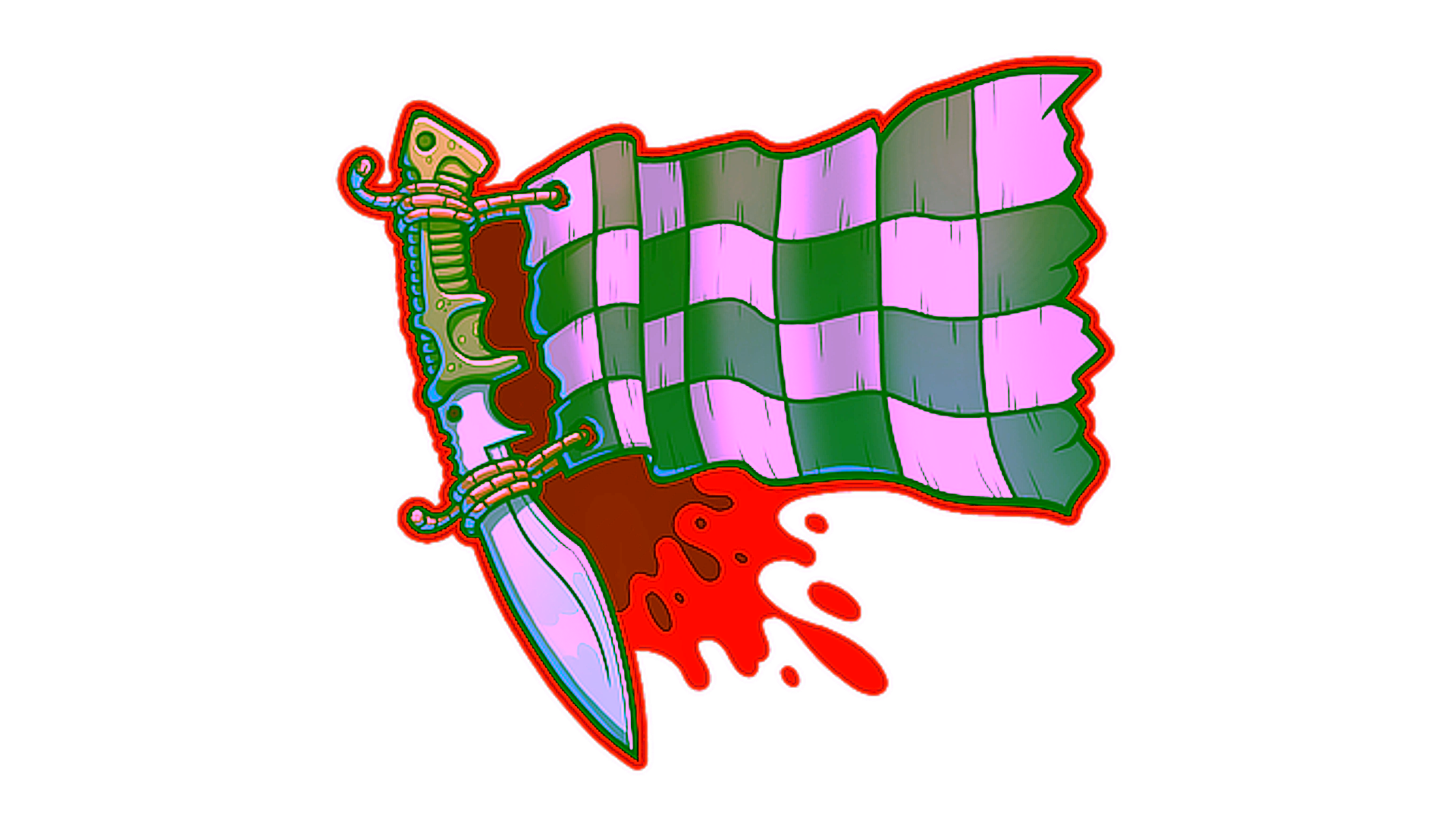 Anzeige für Sticker | Checkered Kukri