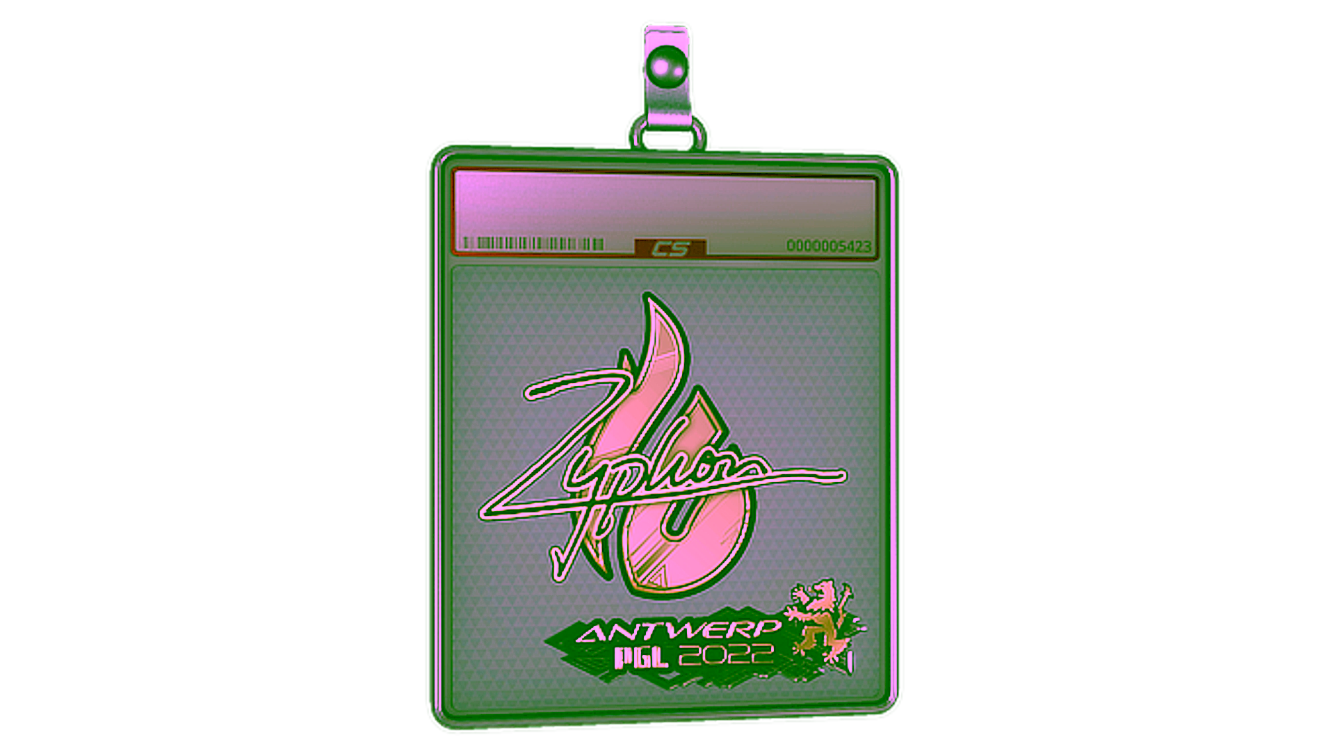 عرض لـ Sticker Slab | Zyphon (Gold) | Antwerp 2022