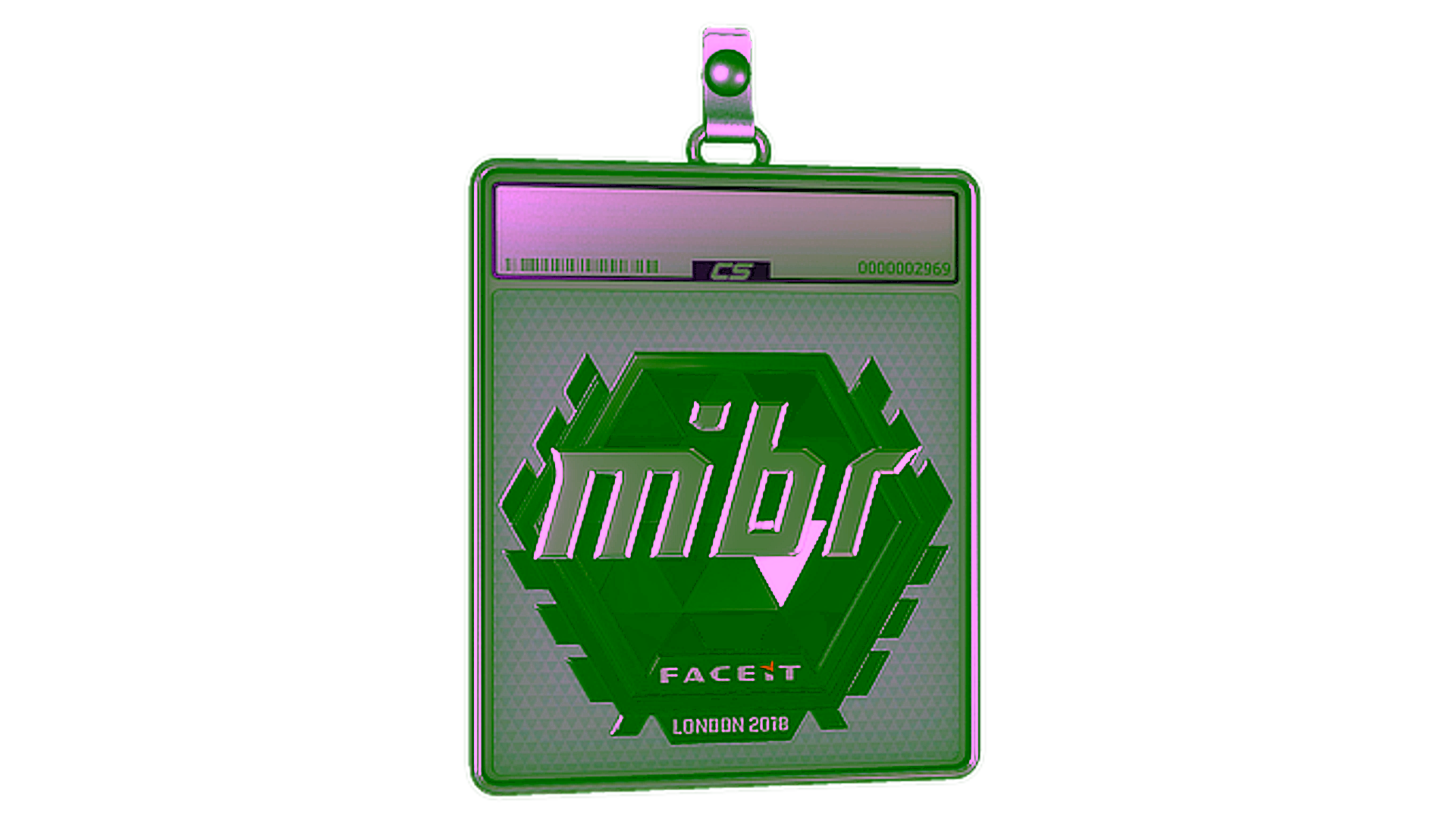 Display for Sticker Slab | MIBR (Foil) | London 2018