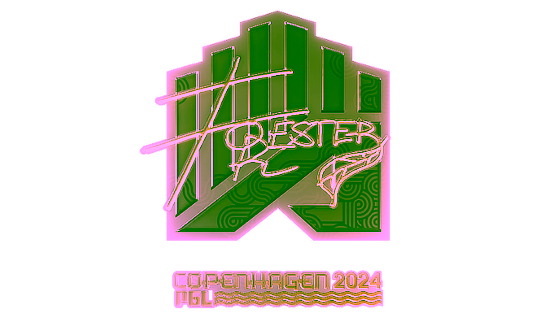 Display for Sticker | Forester (Gold) | Copenhagen 2024