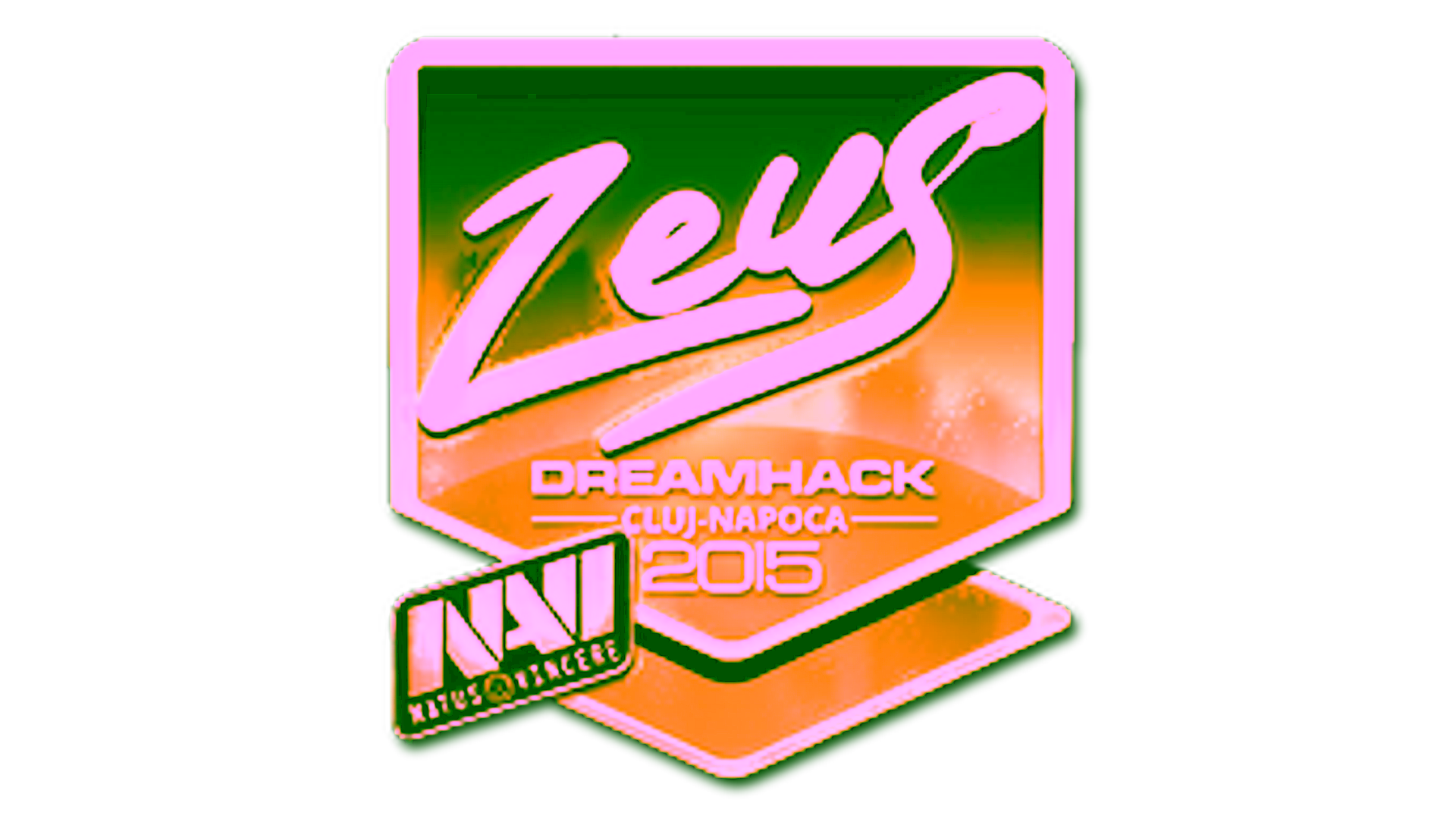 Anzeige für Sticker | Zeus (Gold) | Cluj-Napoca 2015