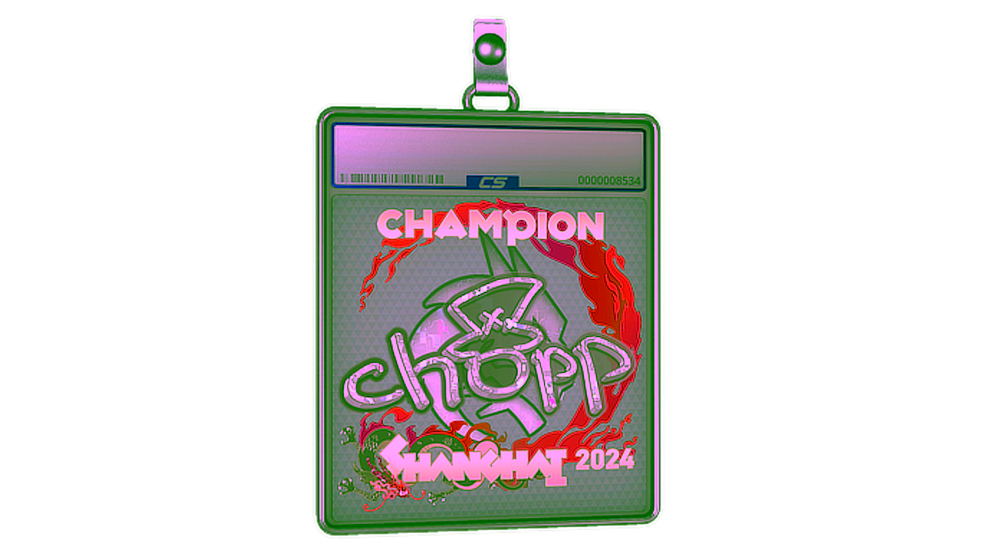 Display for Sticker Slab | chopper (Glitter, Champion) | Shanghai 2024