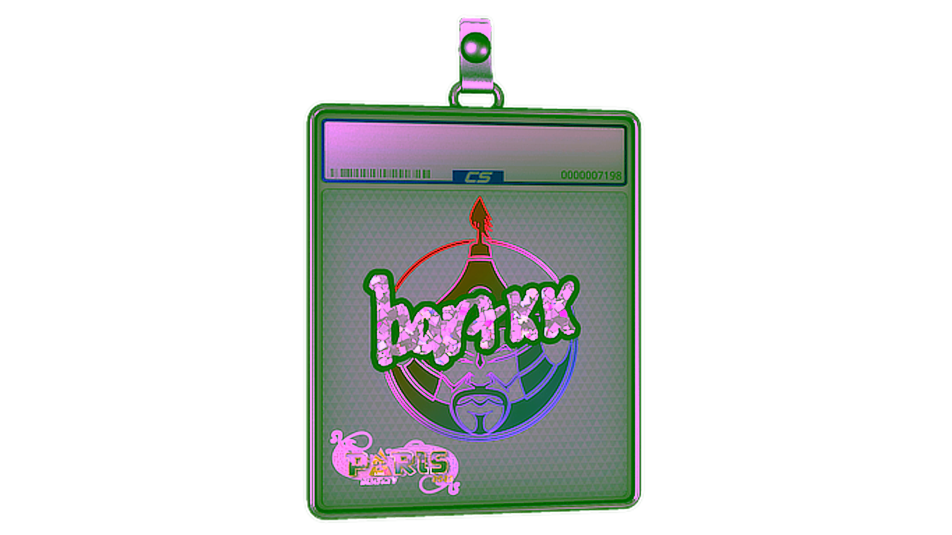 Anzeige für Sticker Slab | Bart4k (Glitter) | Paris 2023