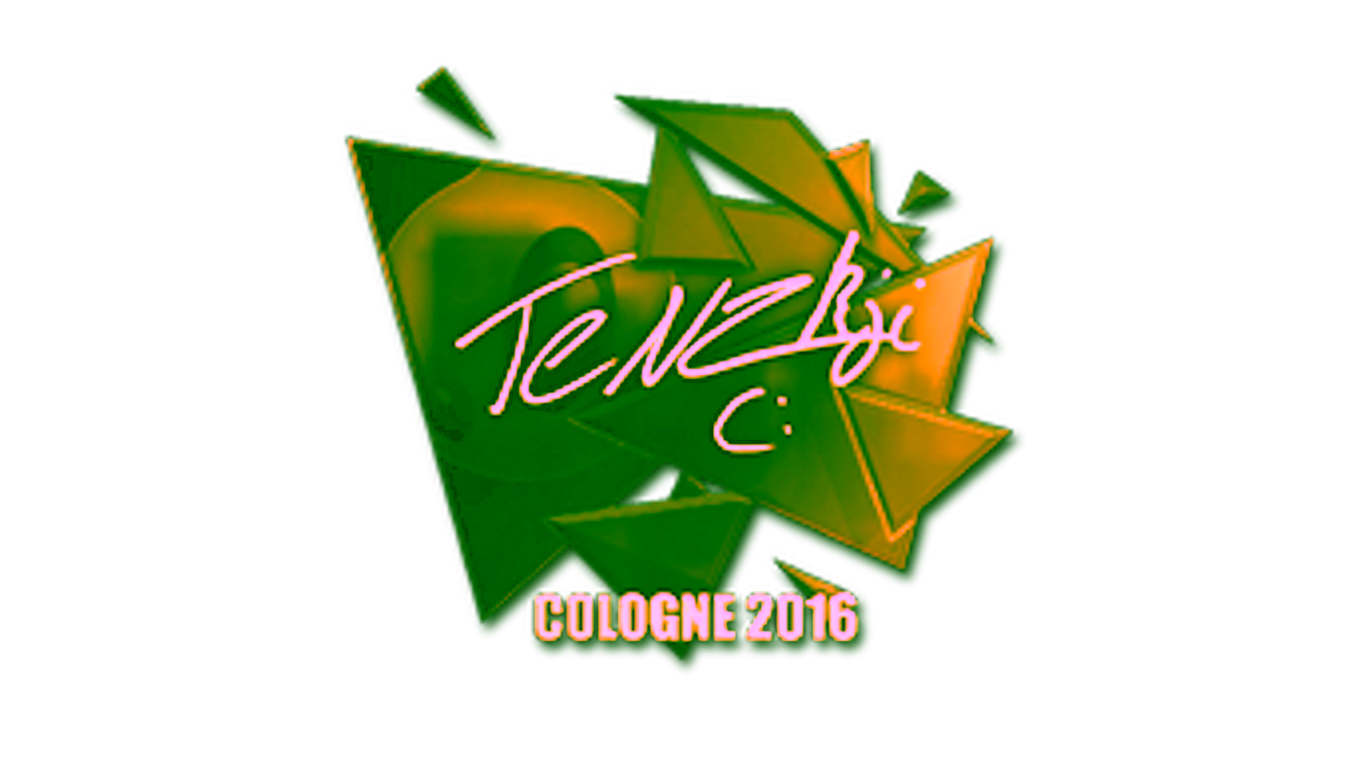 Visar för Sticker | TENZKI (Gold) | Cologne 2016