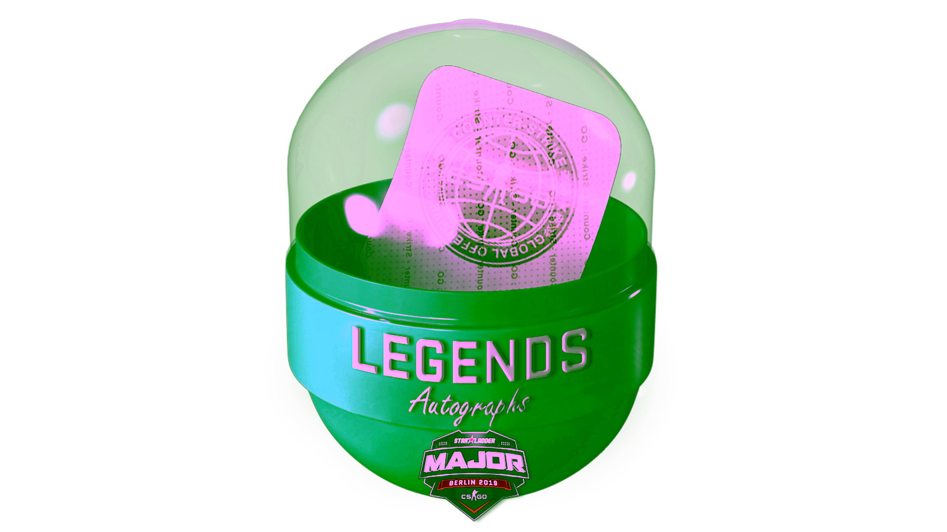 Display for Berlin 2019 Legends Autograph Capsule