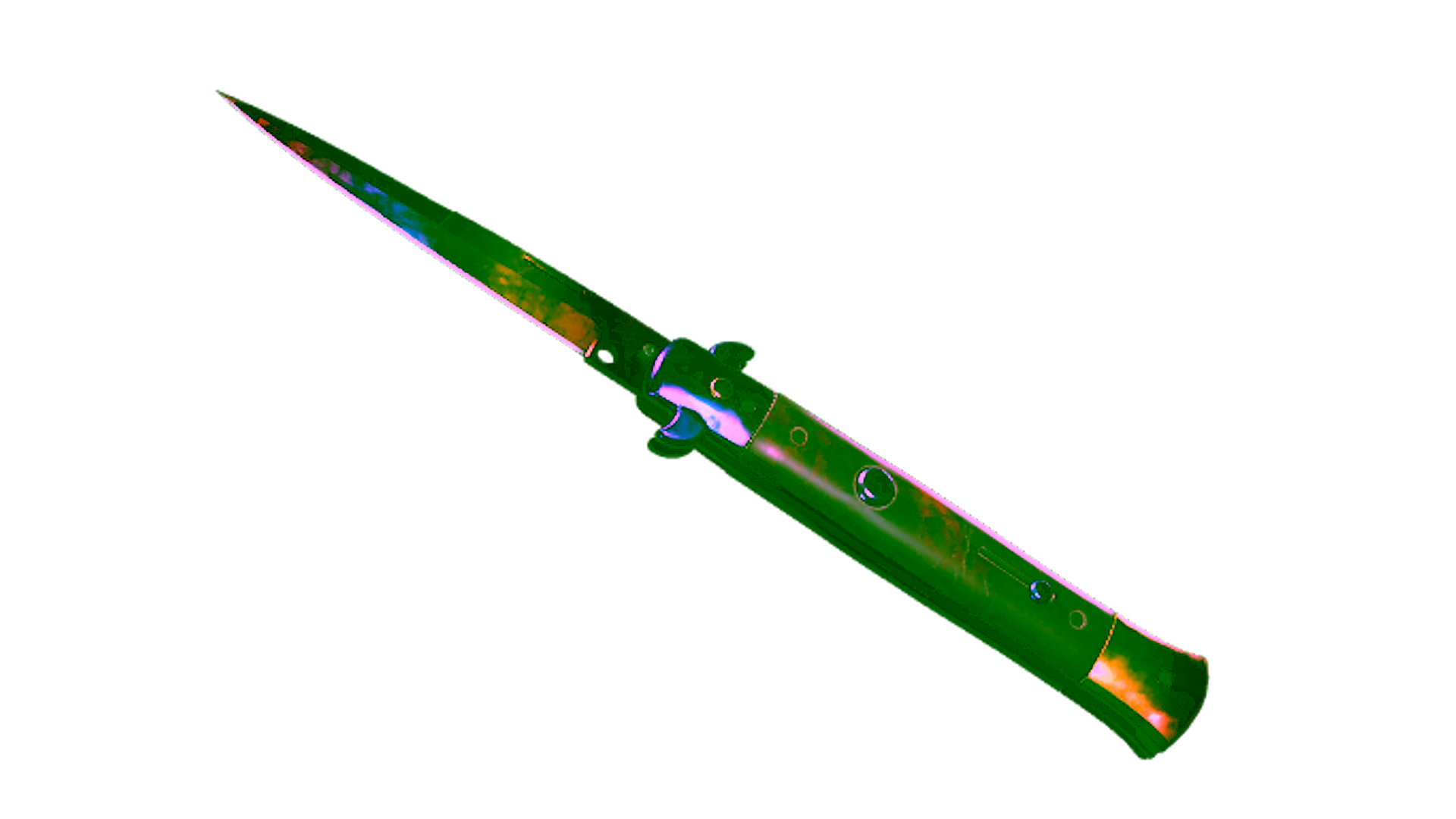 Display for ★ StatTrak™ Stiletto Knife | Marble Fade (Minimal Wear)