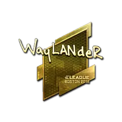 Sticker | wayLander (Gold) | Boston 2018