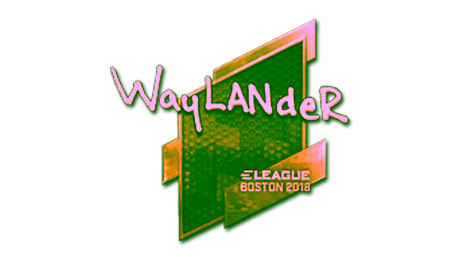 Display for Sticker | wayLander (Gold) | Boston 2018