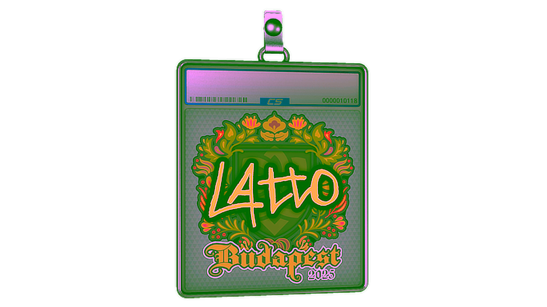 Affichage pour Sticker Slab | latto | Budapest 2025