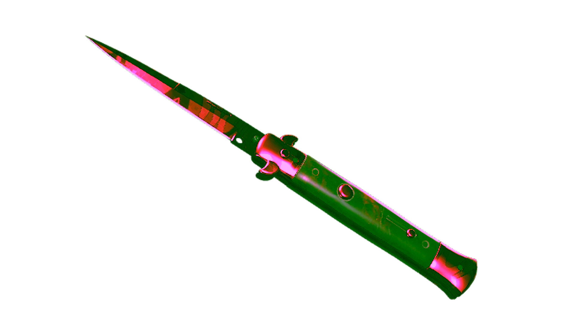 Display for ★ StatTrak™ Stiletto Knife | Slaughter (Factory New)