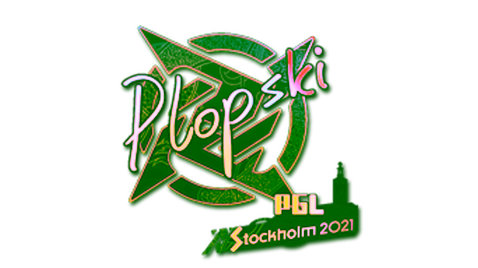 Display for Sticker | Plopski (Holo) | Stockholm 2021