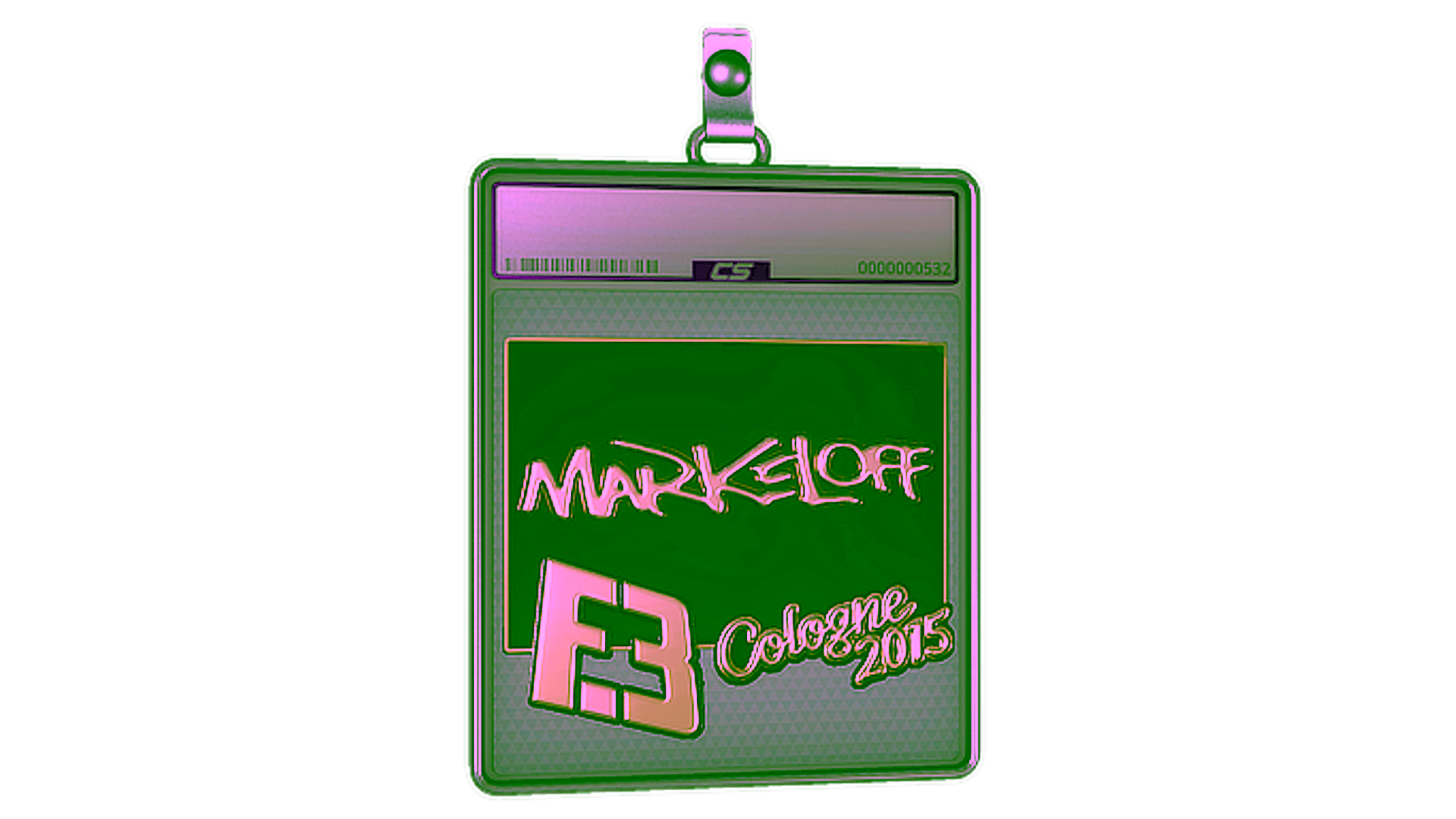 Display for Sticker Slab | markeloff (Gold) | Cologne 2015