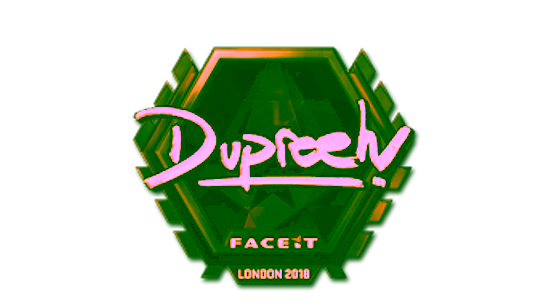 Anzeige für Sticker | dupreeh (Gold) | London 2018