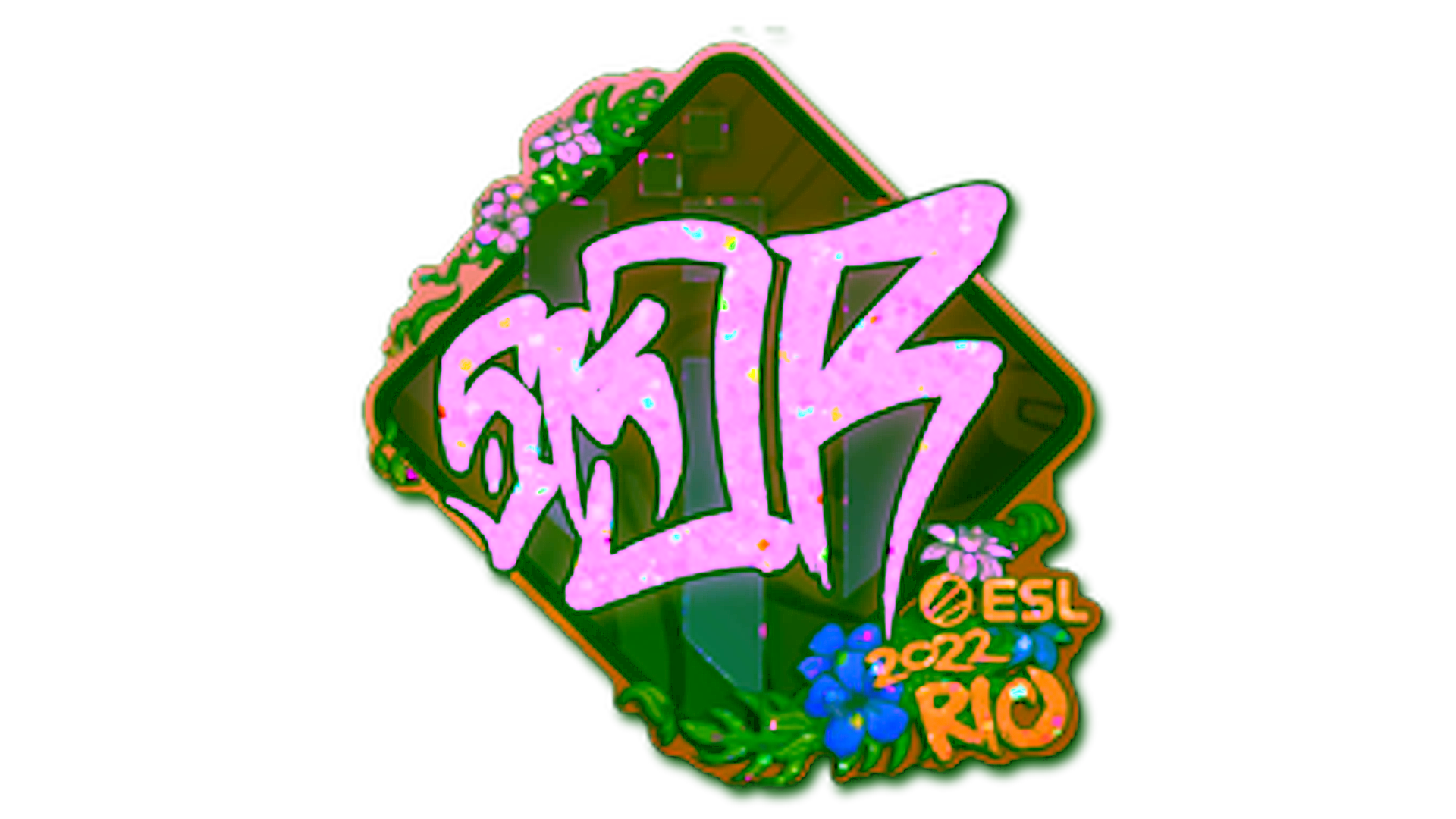 Sticker | sk0R (Glitter) | Rio 2022 için görüntü