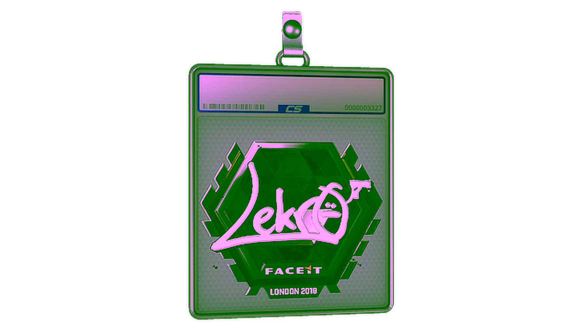 Display for Sticker Slab | Lekr0 (Foil) | London 2018