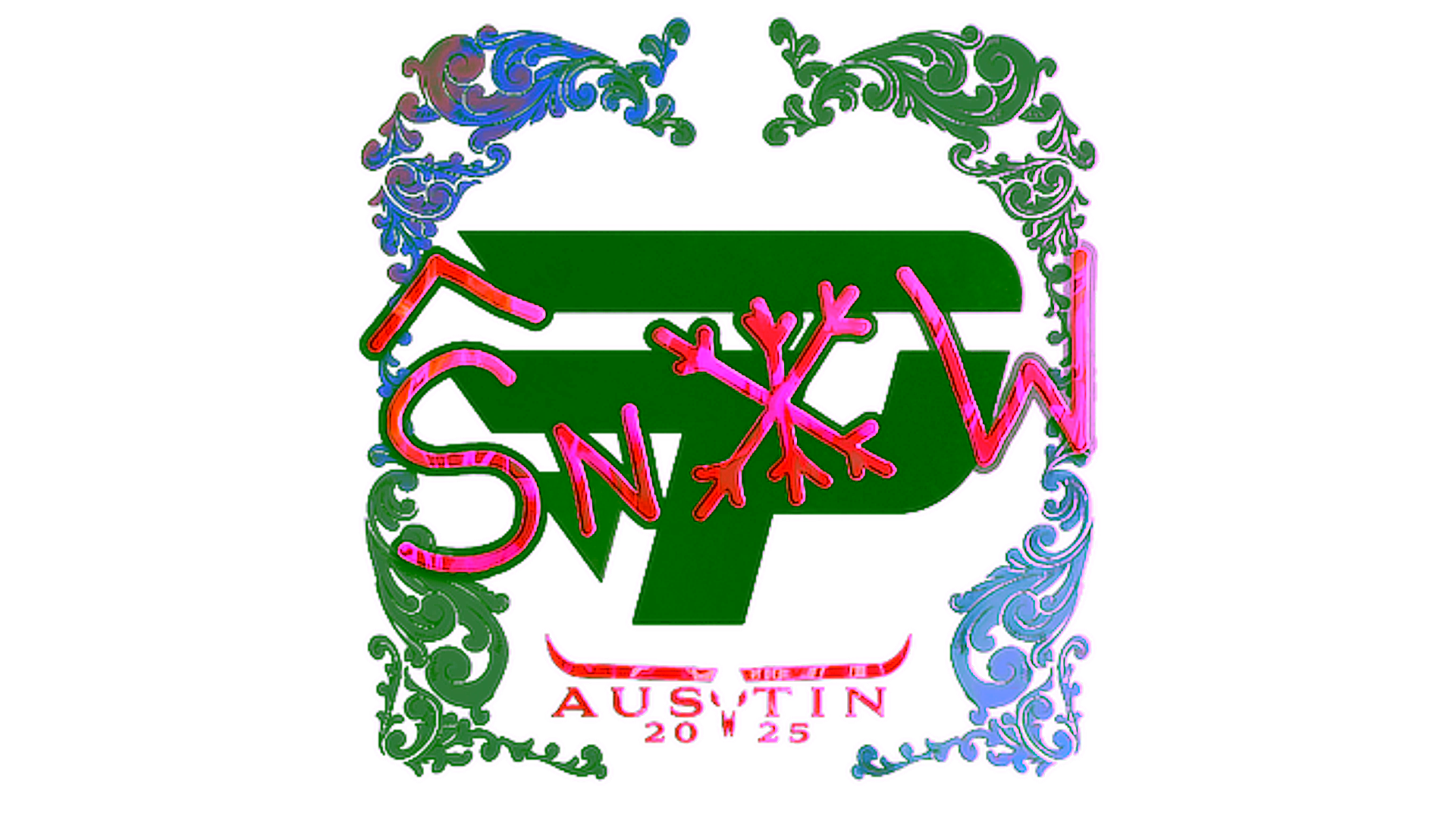 Display for Sticker | snow (Holo) | Austin 2025