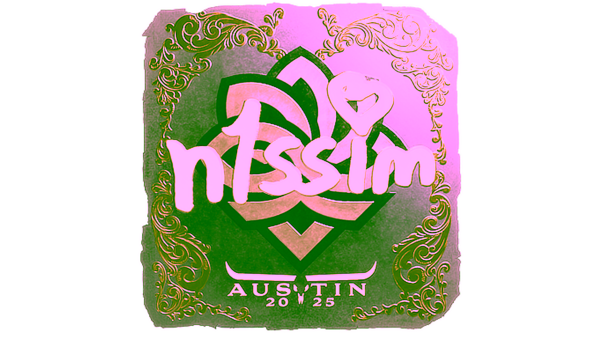 Display for Sticker | n1ssim (Gold) | Austin 2025