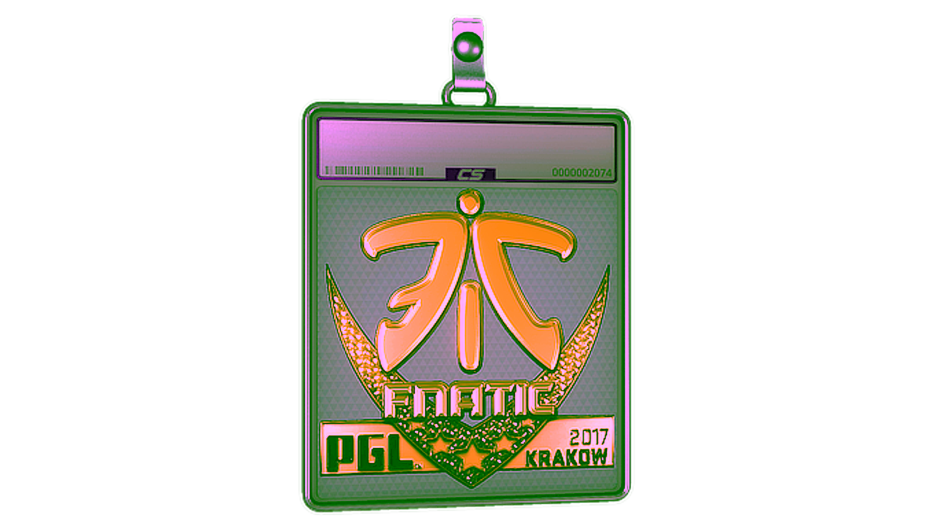 Affichage pour Sticker Slab | Fnatic (Gold) | Krakow 2017