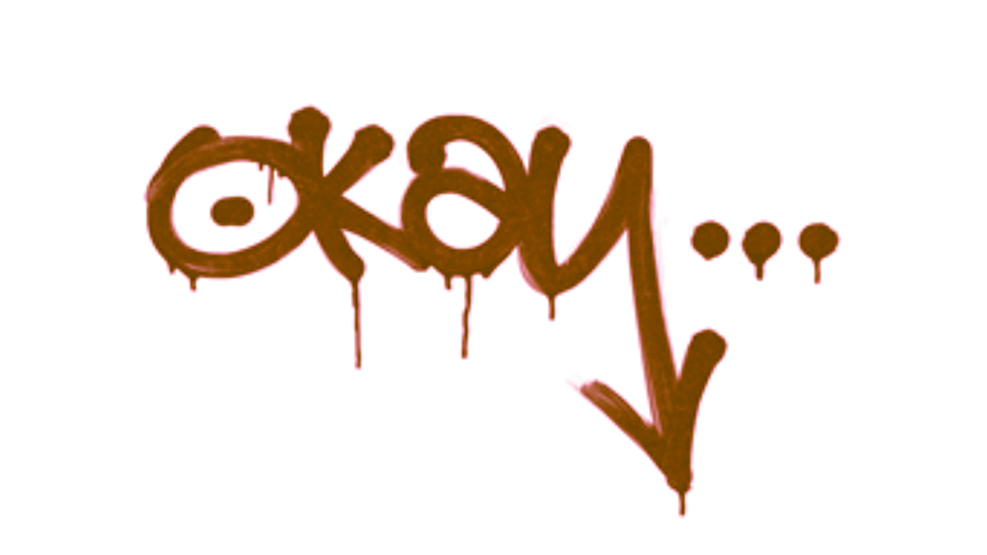 Display for Sealed Graffiti | Okay (Blood Red)