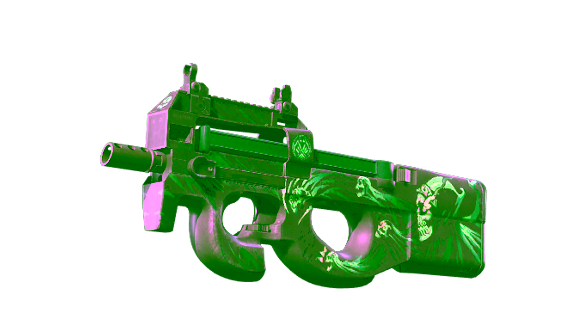 Affichage pour StatTrak™ P90 | Grim (Well-Worn)