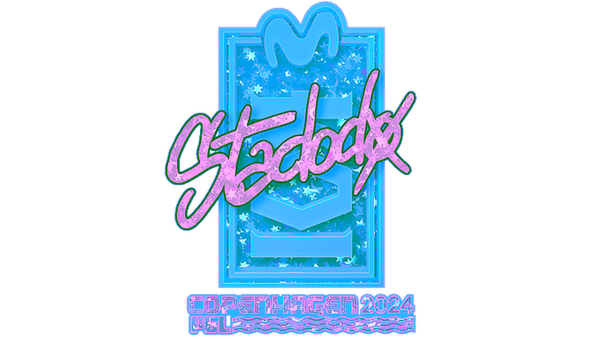 Rodyti Sticker | stadodo (Glitter) | Copenhagen 2024