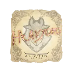 Sticker Heavygod Austin 2025