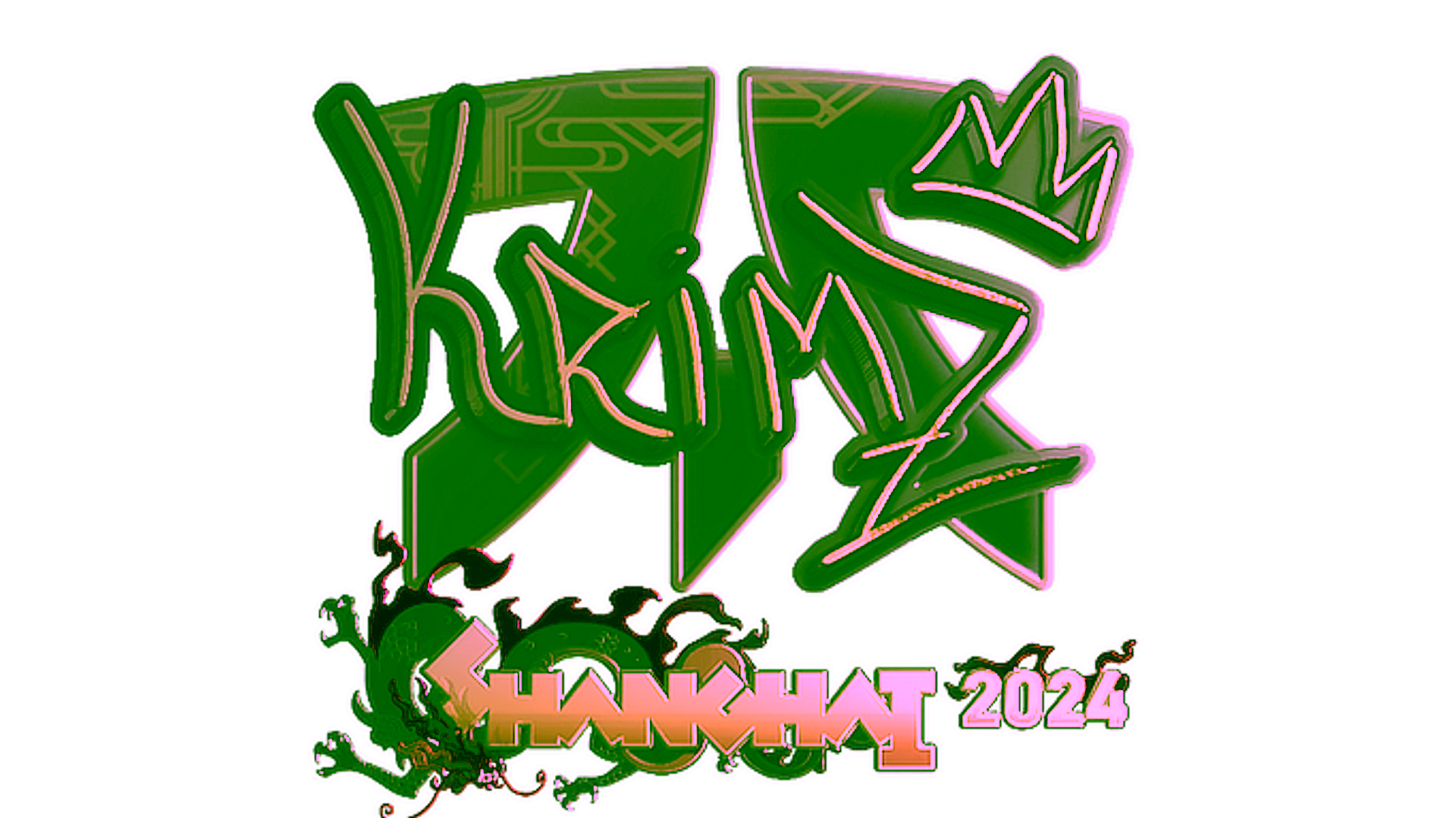 Display for Sticker | KRIMZ (Gold) | Shanghai 2024