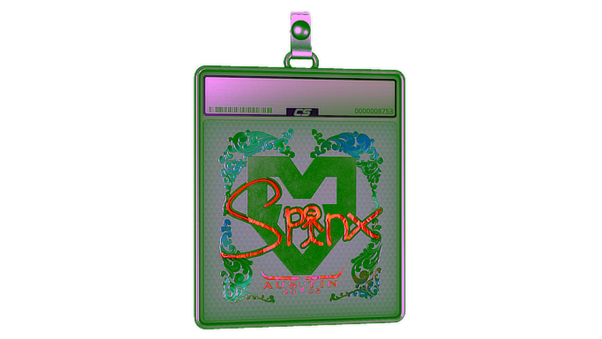 Display for Sticker Slab | Spinx (Holo) | Austin 2025