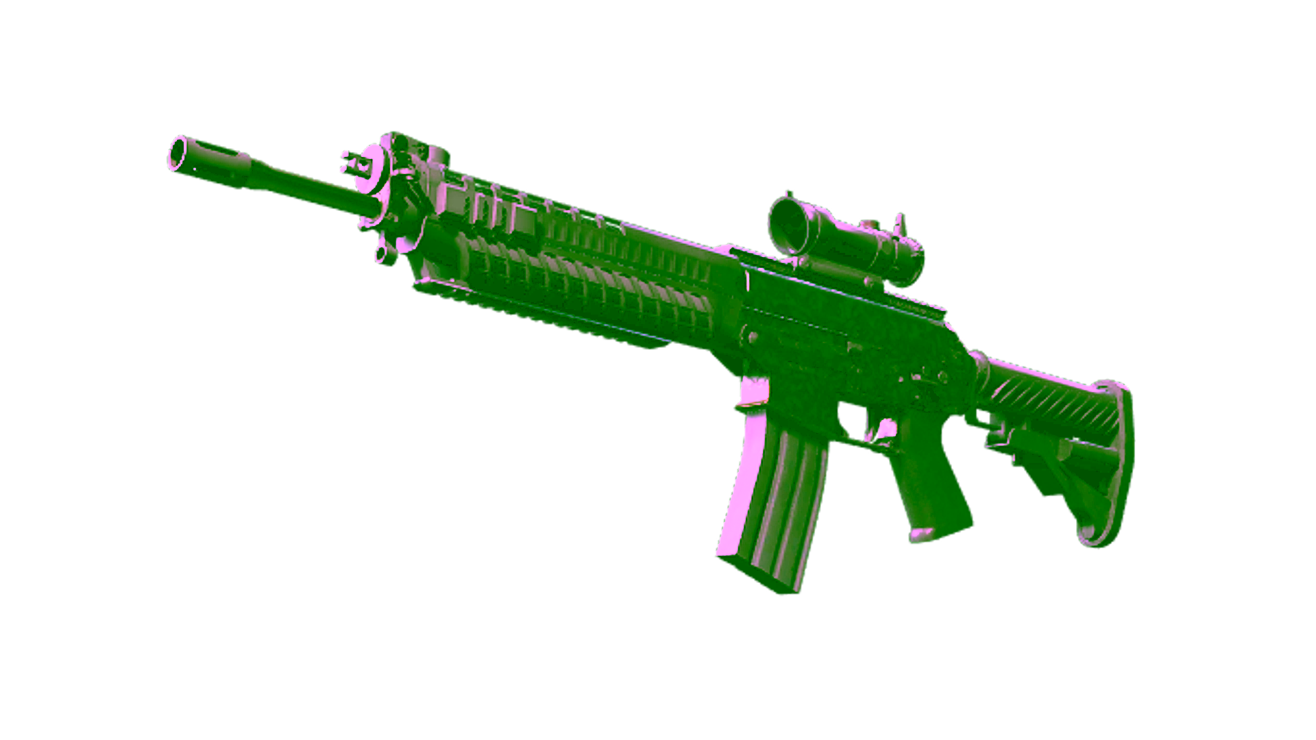 Display for Souvenir SG 553 | Army Sheen (Field-Tested)