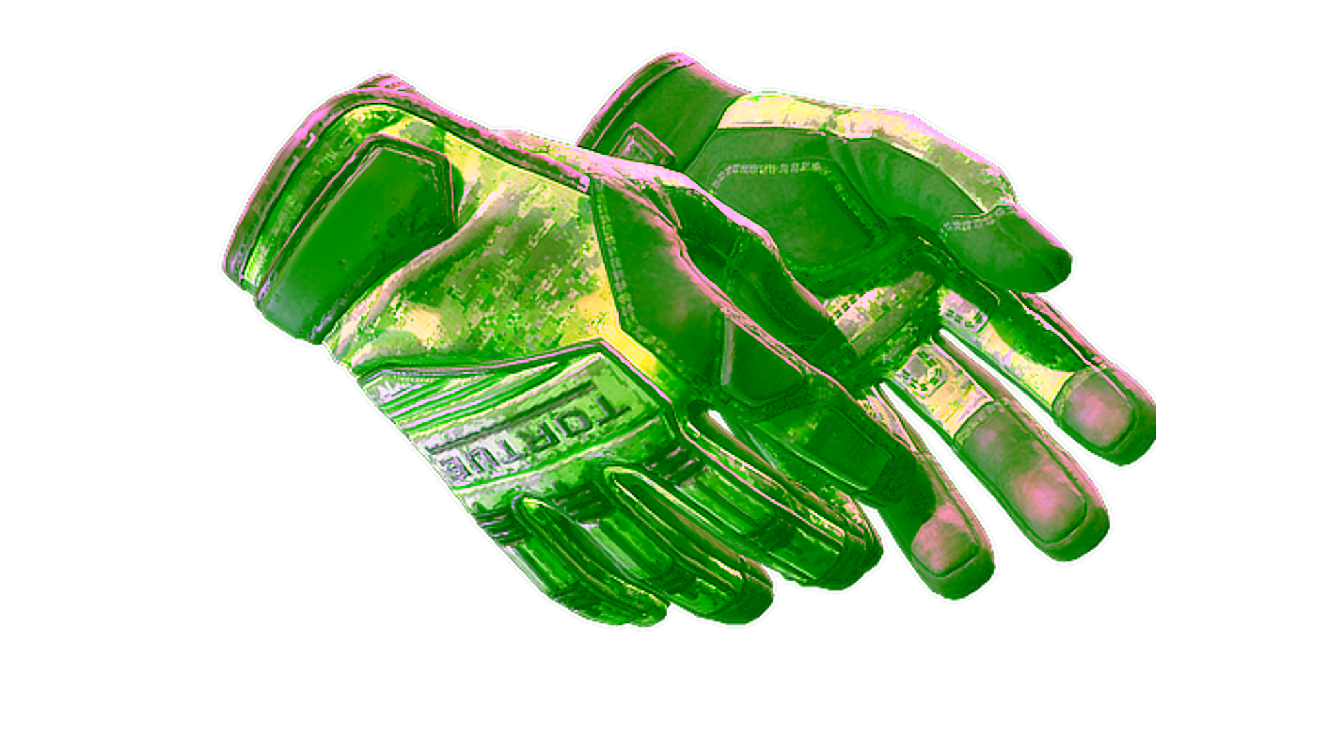 Display for ★ Specialist Gloves | Lime Polycam (Battle-Scarred)