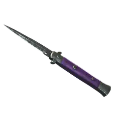 ★ Stiletto Knife | Ultraviolet (Battle-Scarred)