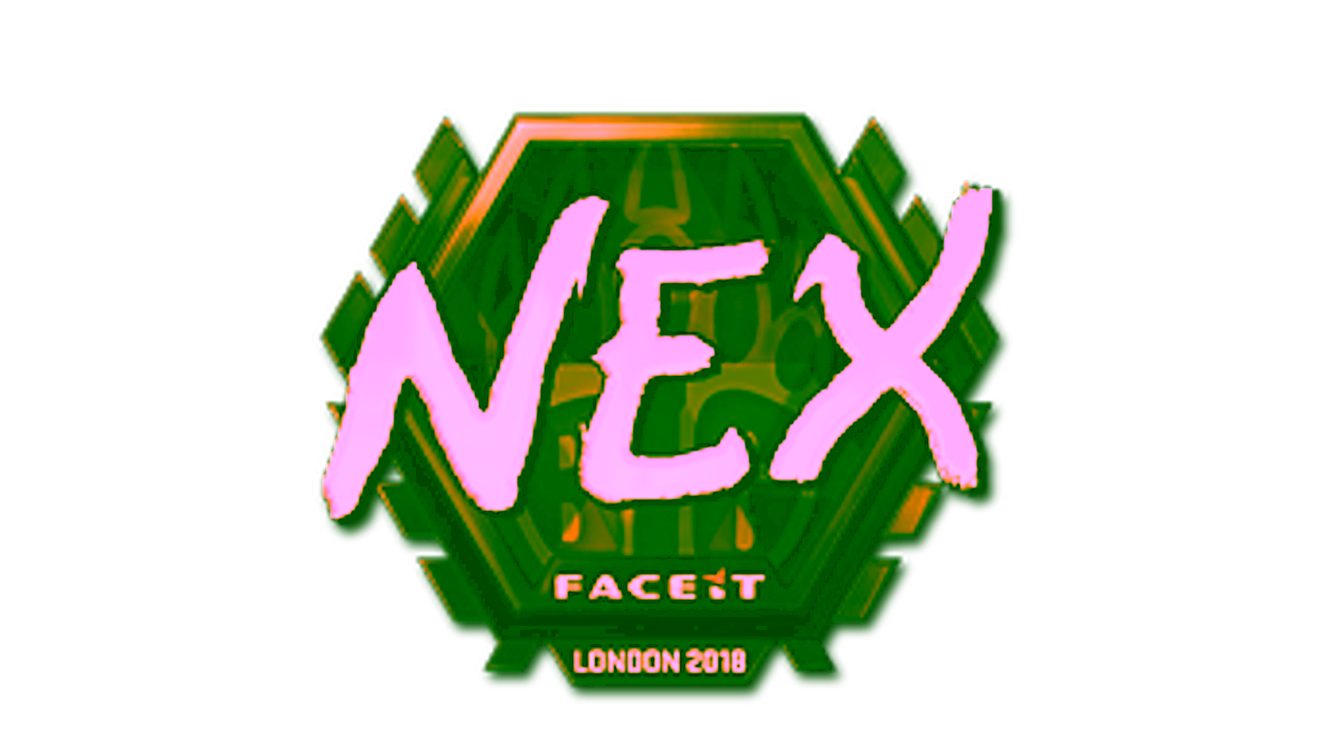Display for Sticker | nex (Gold) | London 2018