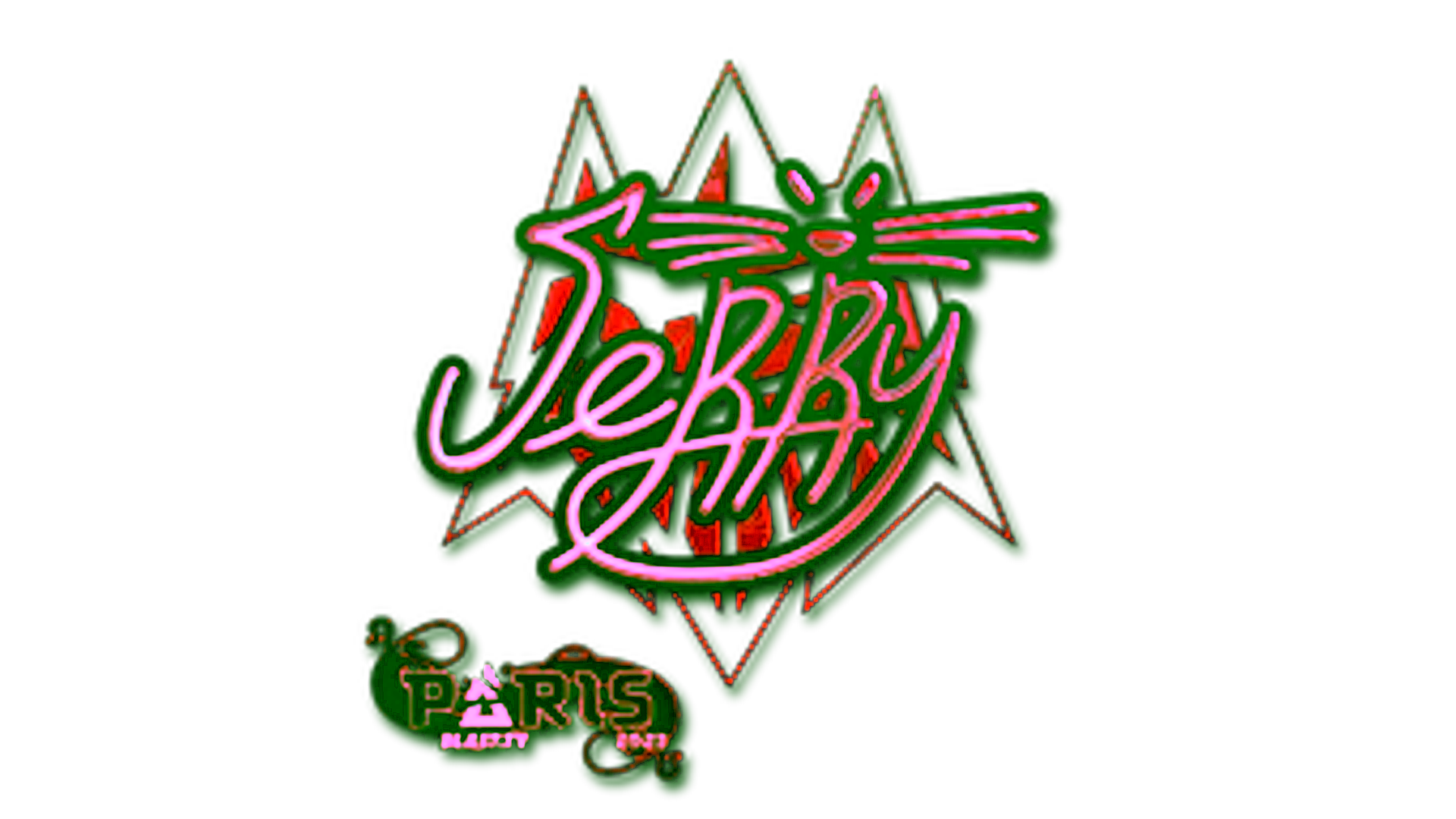 Display for Sticker | Jerry (Holo) | Paris 2023