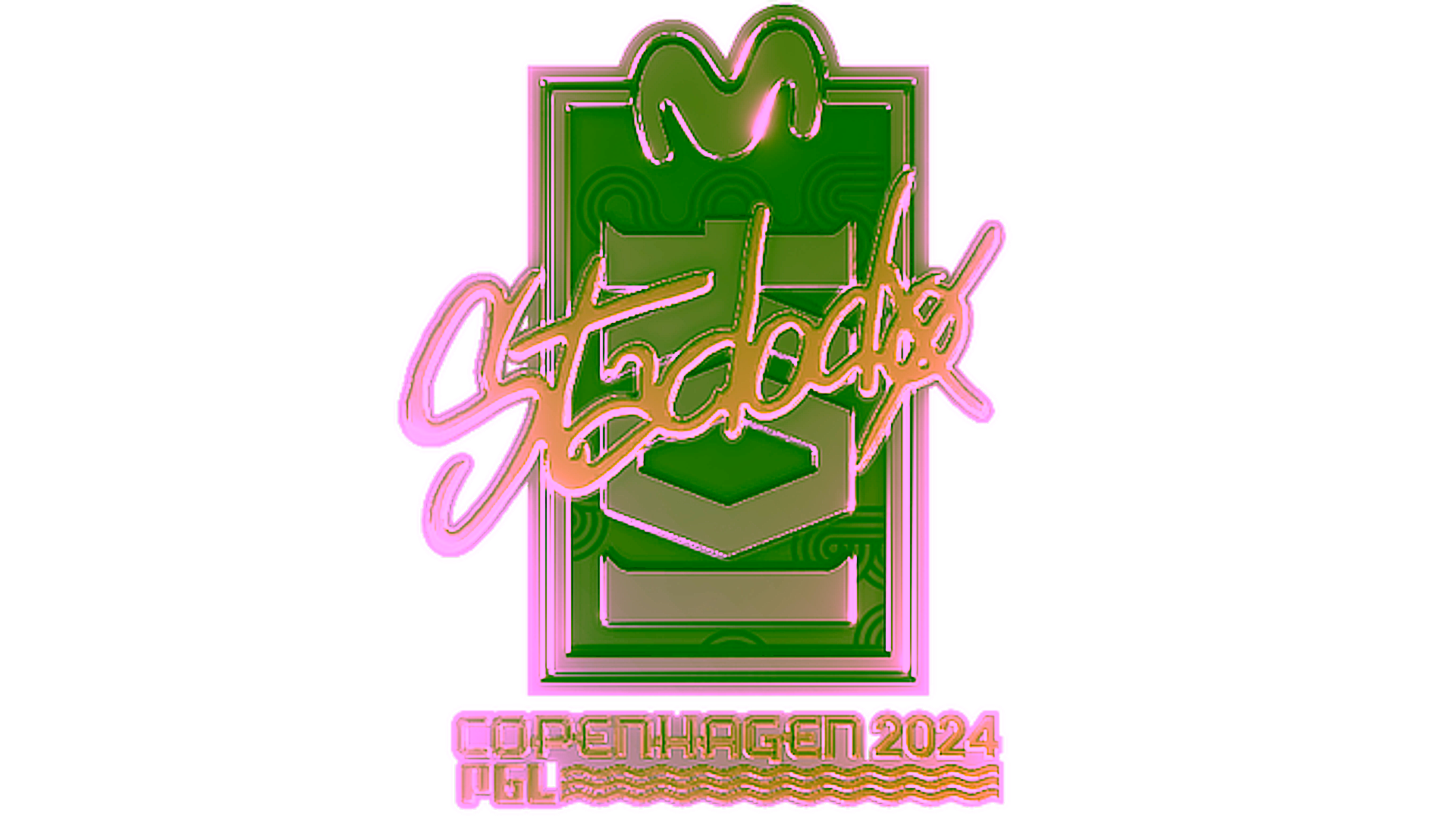 Display for Sticker | stadodo (Gold) | Copenhagen 2024