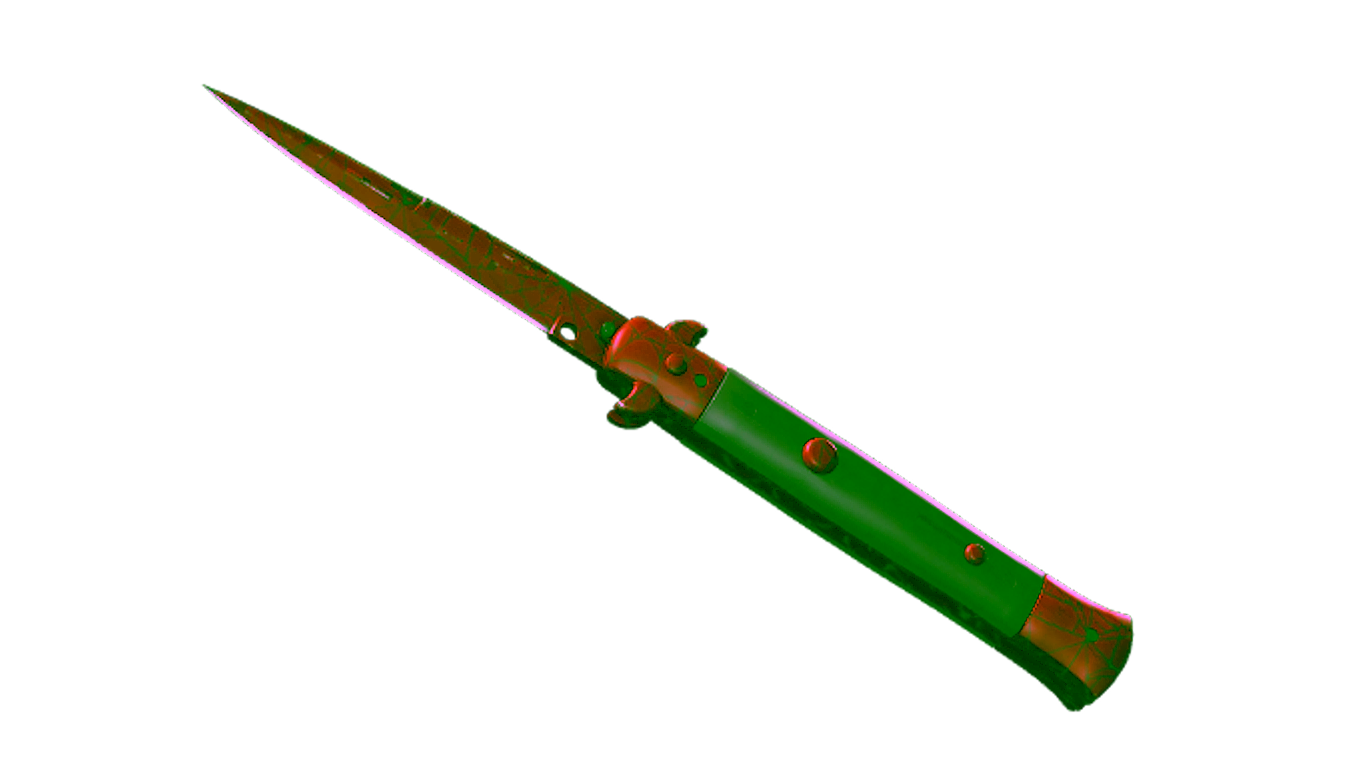 Affichage pour ★ StatTrak™ Stiletto Knife | Crimson Web (Well-Worn)