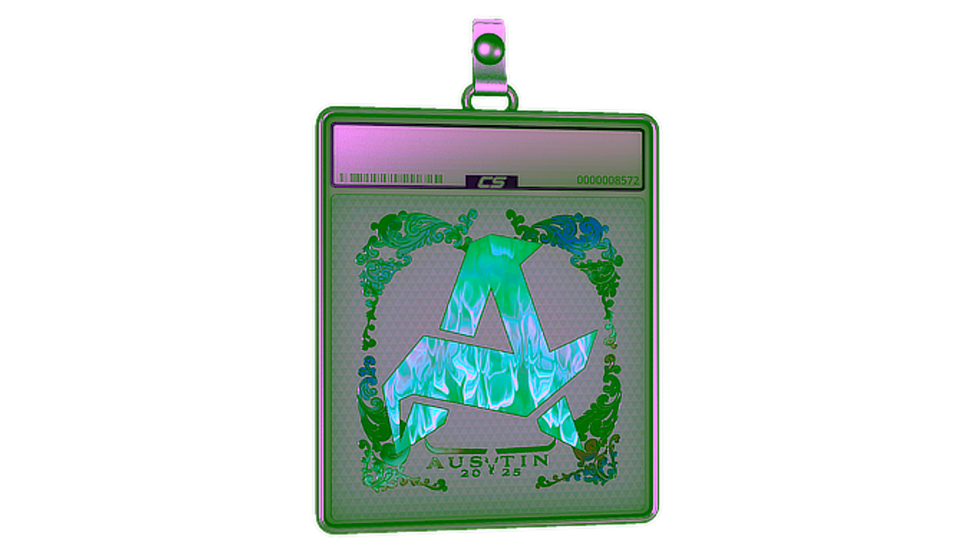 Exibição para Sticker Slab | Aurora (Holo) | Austin 2025