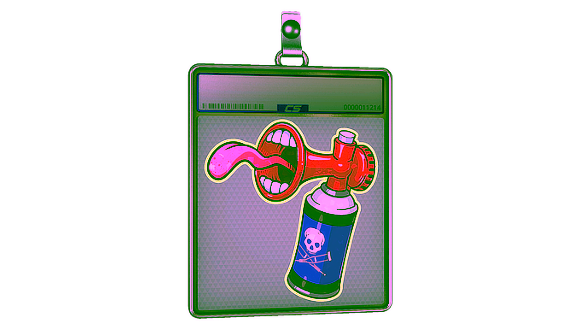 Display for Sticker Slab | Airhorn (Glitter)