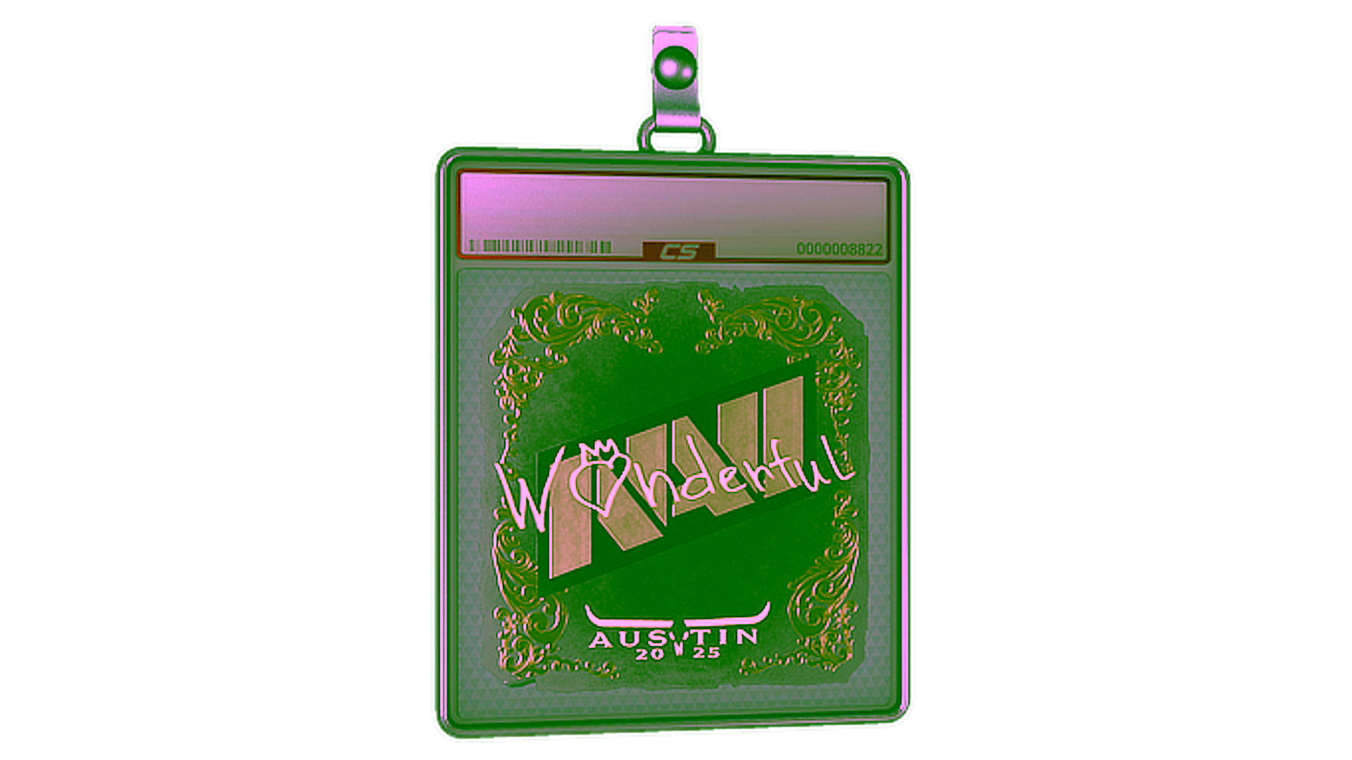 Mostrar para Sticker Slab | w0nderful (Gold) | Austin 2025