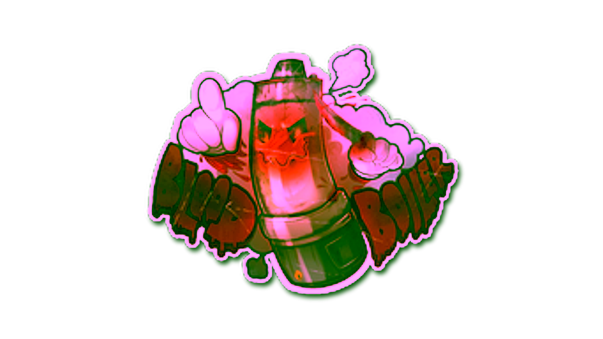 Display for Sticker | Blood Boiler