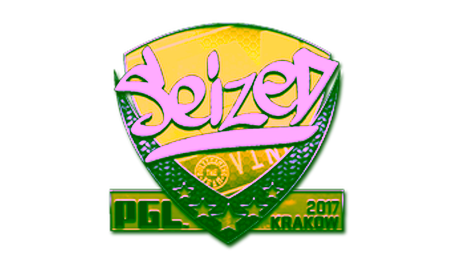 Display for Sticker | seized (Foil) | Krakow 2017