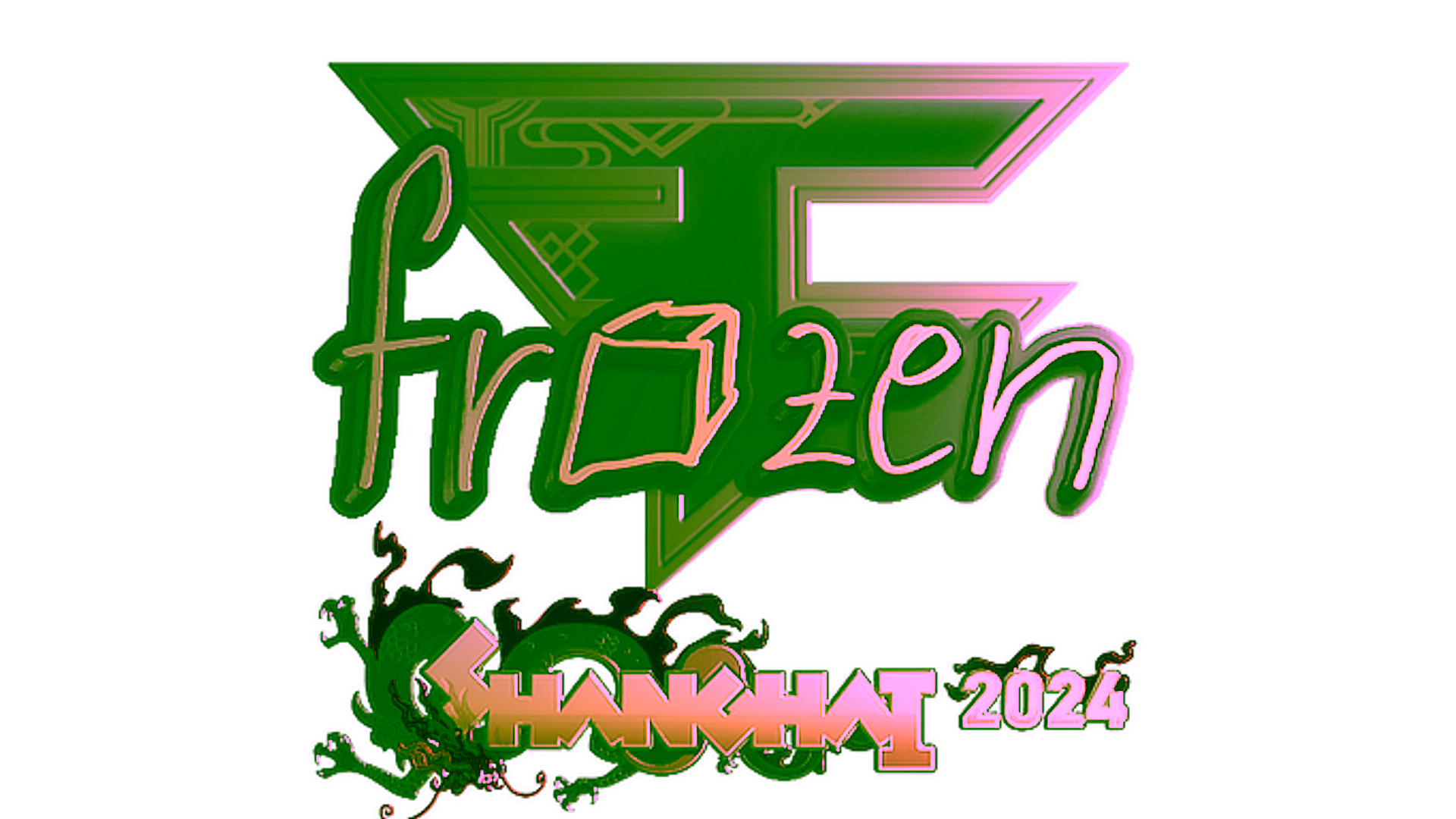 Display for Sticker | frozen (Gold) | Shanghai 2024