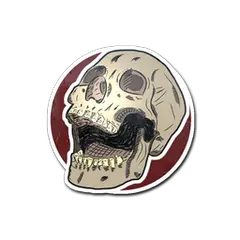 Sticker Rising Skull